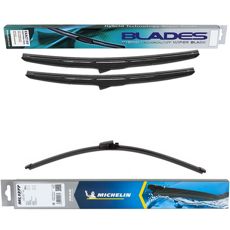 Blades Hybrid & Michelin Rear Screen Wiper - Triple Pack