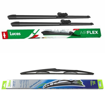 Lucas AIRFLEX DirectFit & Valeo Silencio Rear - Triple Pack