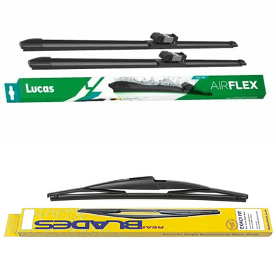 Lucas AIRFLEX DirectFit & Blades Rear Screen Wiper - Triple Pack