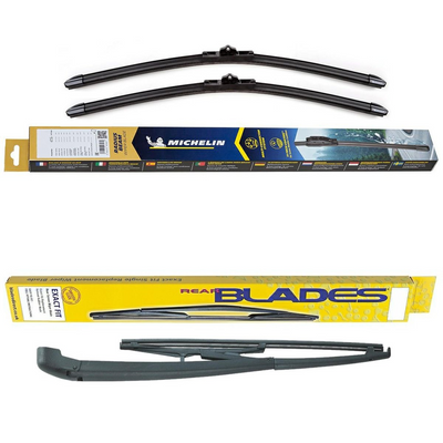 Michelin Radius Beam & Blades Rear Screen Wiper - Triple Pack