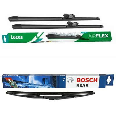 Lucas AIRFLEX DirectFit & Bosch Rear Screen Wiper H - Triple Pack