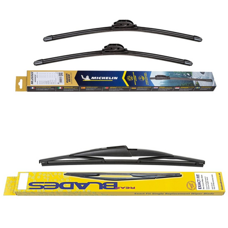 Michelin Radius Retrofit Beam & Blades Rear Screen Wiper - Triple Pack