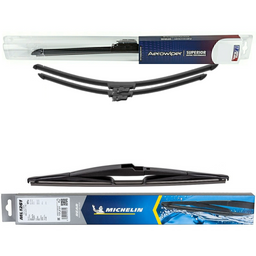 Wiper Blades Aerowiper & Michelin Rear Screen Wiper - Triple Pack