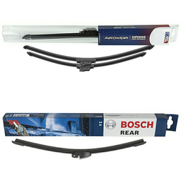 Wiper Blades Aerowiper & Bosch Rear Screen Wiper A - Triple Pack