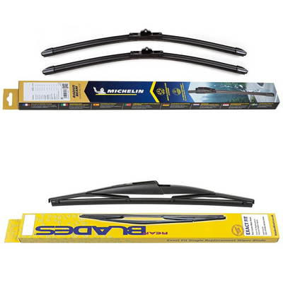 Michelin Radius Beam & Blades Rear Screen Wiper - Triple Pack