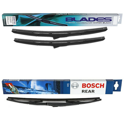 Blades Hybrid & Bosch Rear Screen Wiper H - Triple Pack