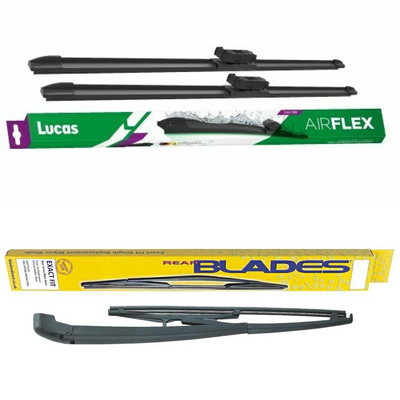 Lucas AIRFLEX DirectFit & Blades Rear Screen Wiper - Triple Pack