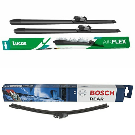 Lucas AIRFLEX DirectFit & Bosch Rear Screen Wiper A - Triple Pack