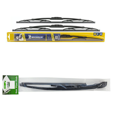 Michelin RainForce & Lucas Rear Wiper Arm & Blade - Triple Pack