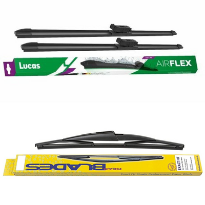 Lucas AIRFLEX DirectFit & Blades Rear Screen Wiper - Triple Pack