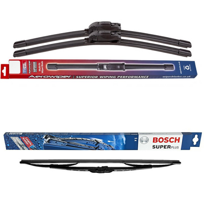 Wiper Blades Aerowiper & Bosch Super Plus - Triple Pack