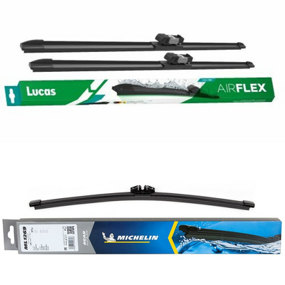 Lucas AIRFLEX DirectFit & Michelin Rear Screen Wiper - Triple Pack