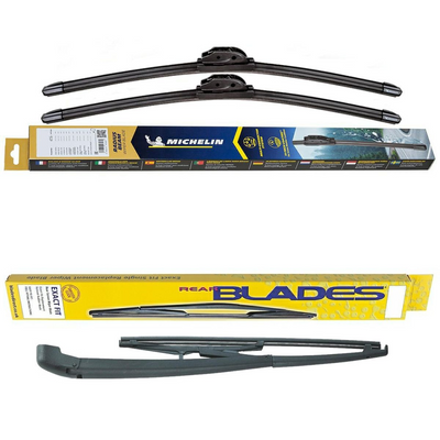 Michelin Radius Retrofit Beam & Blades Rear Screen Wiper - Triple Pack