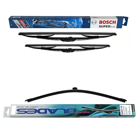 Bosch Super Plus & Blades Rear Screen Wiper - Triple Pack