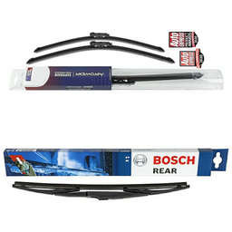 Wiper Blades Aerowiper & Bosch Rear Screen Wiper H - Triple Pack