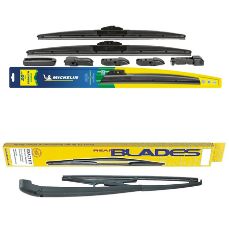 Michelin Stealth & Blades Rear Screen Wiper - Triple Pack