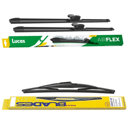 Lucas AIRFLEX DirectFit & Blades Rear Screen Wiper - Triple Pack