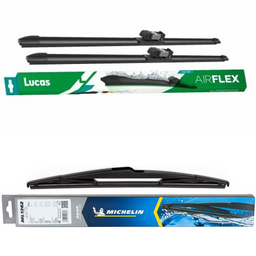 Lucas AIRFLEX DirectFit & Michelin Rear Screen Wiper - Triple Pack