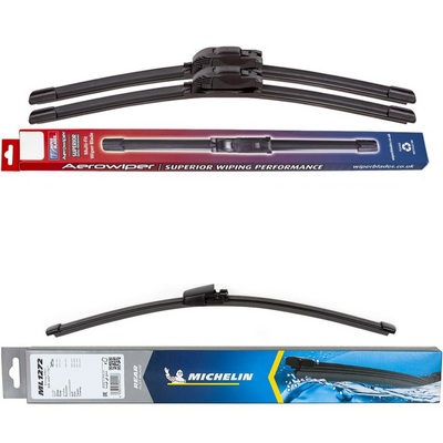 Wiper Blades Aerowiper & Michelin Rear Screen Wiper - Triple Pack