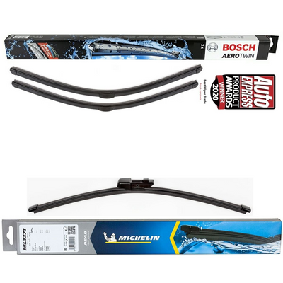 Bosch Aerotwin & Michelin Rear Screen Wiper - Triple Pack