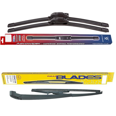 Wiper Blades Aerowiper & Blades Rear Screen Wiper - Triple Pack