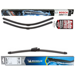 Bosch Aerotwin Twin Pack & Michelin Rear Screen Wiper - Triple Pack