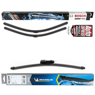 Bosch Aerotwin & Michelin Rear Screen Wiper - Triple Pack