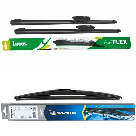 Lucas AIRFLEX DirectFit & Michelin Rear Screen Wiper - Triple Pack