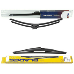 Wiper Blades Aerowiper & Blades Rear Screen Wiper - Triple Pack