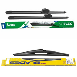 Lucas AIRFLEX Retrofit & Blades Rear Screen Wiper - Triple Pack