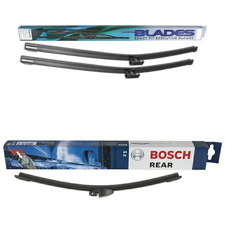 Blades Exact Fit & Bosch Rear Screen Wiper A - Triple Pack