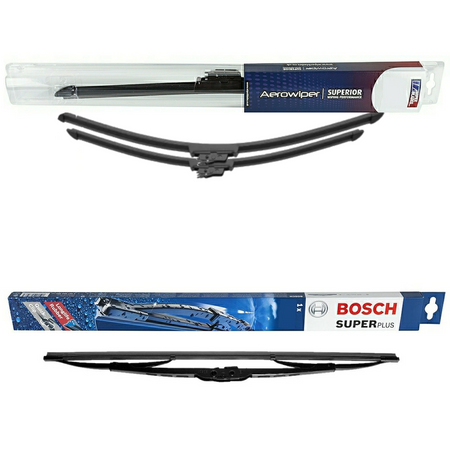 Wiper Blades Aerowiper & Bosch Super Plus - Triple Pack