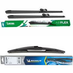 Lucas AIRFLEX DirectFit & Michelin Rear Screen Wiper - Triple Pack