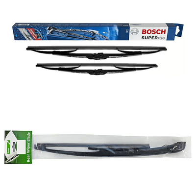 Bosch Super Plus & Lucas Rear Wiper Arm & Blade - Triple Pack