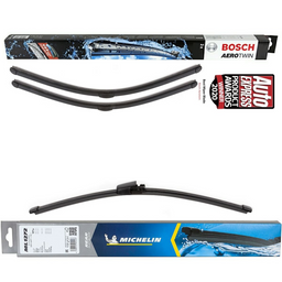 Bosch Aerotwin Twin Pack & Michelin Rear Screen Wiper - Triple Pack