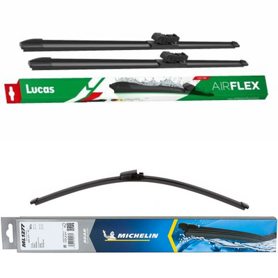 Lucas AIRFLEX DirectFit & Michelin Rear Screen Wiper - Triple Pack