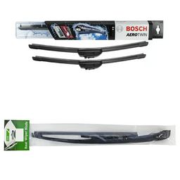 Bosch Retrofit Aerotwin & Lucas Rear Wiper Arm & Blade - Triple Pack