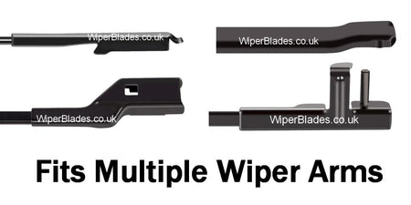 Michelin Radius Beam & Lucas Rear Wiper Arm & Blade - Triple Pack