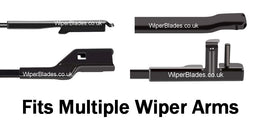 Michelin Radius Beam & Bosch Rear Screen Wiper A - Triple Pack